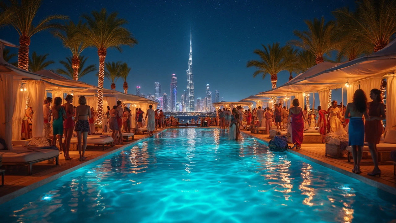 Dubai Pool Parties Ignite the Night