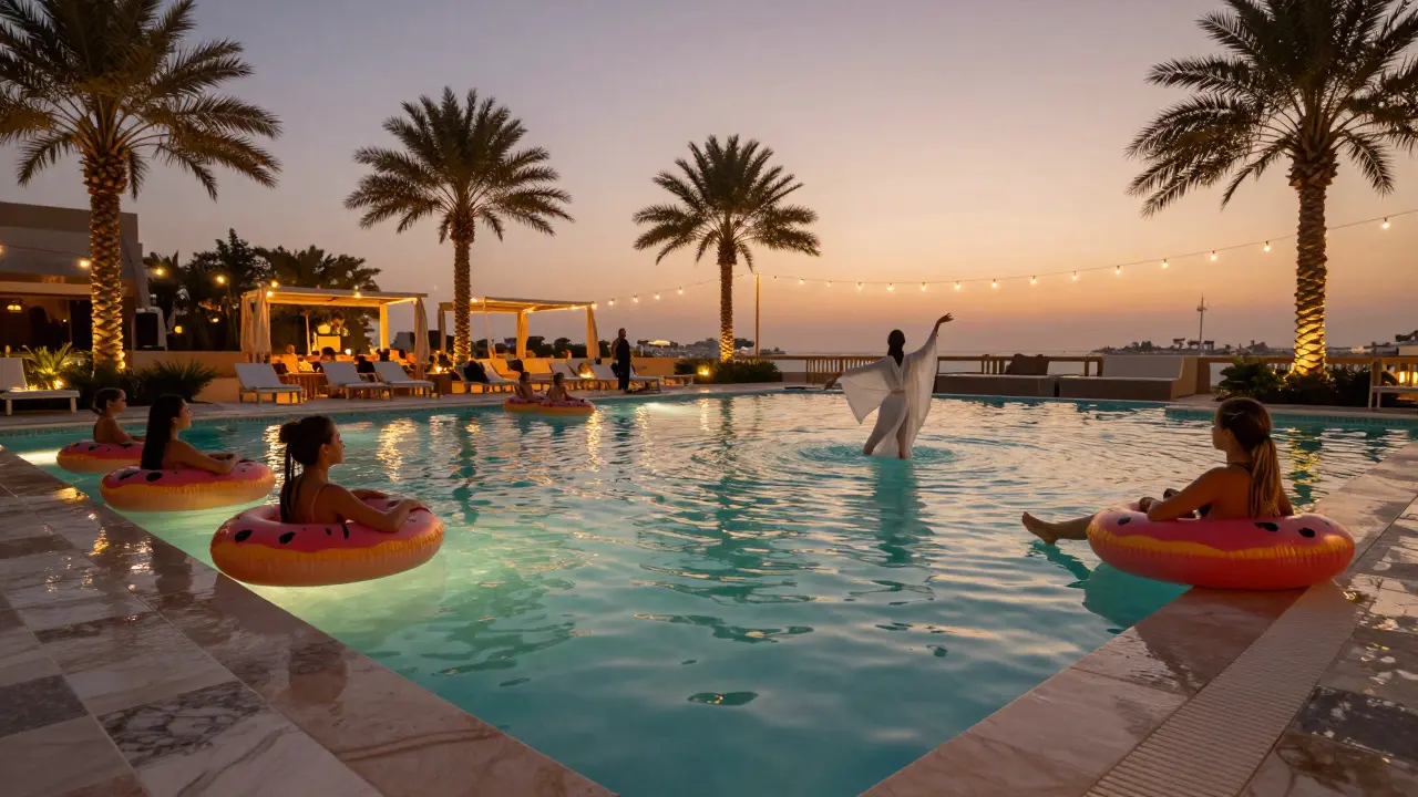 Pool Party Offers Cool Nights in Dubai